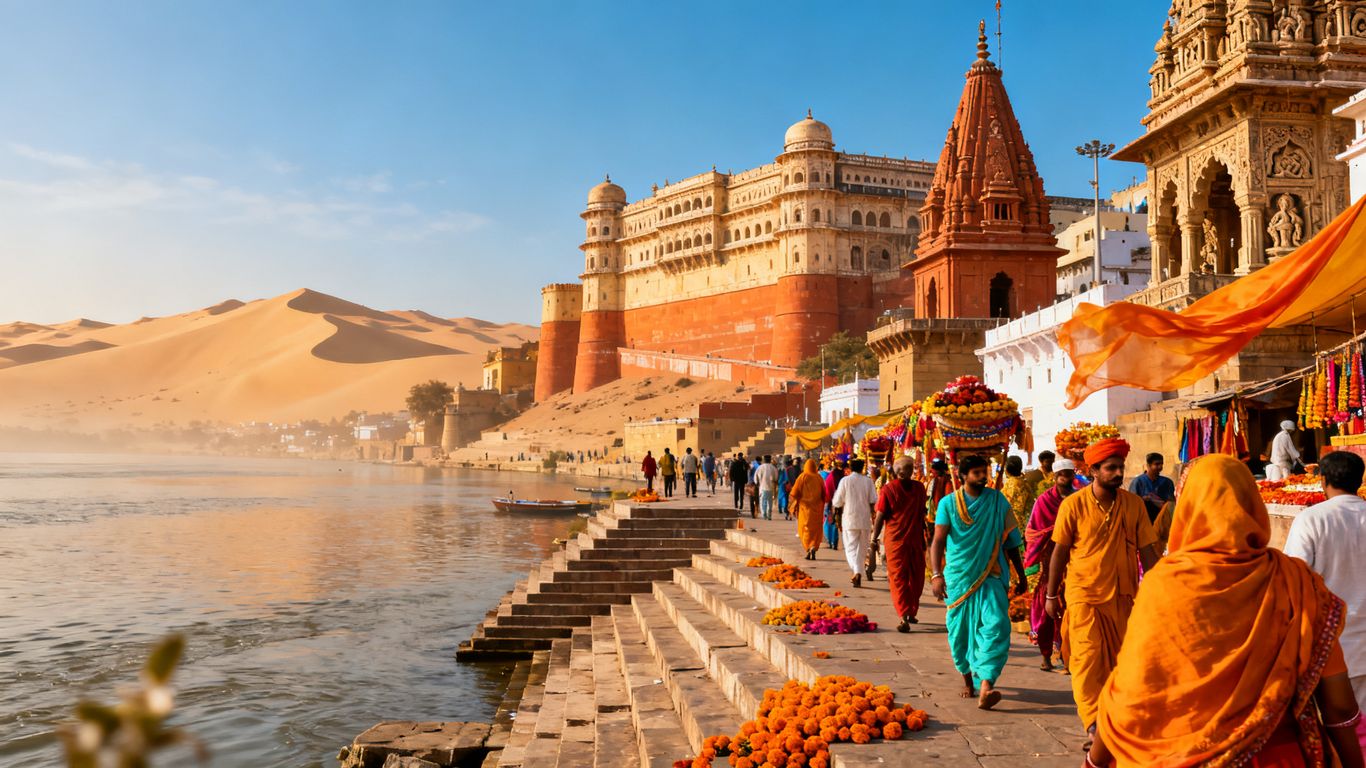 Rajasthan forts and Varanasi ghats on a Northern India cultural tour.