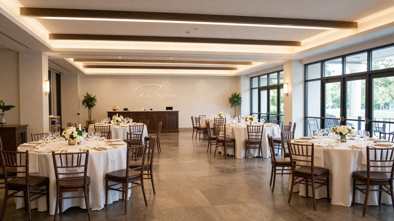 Elegant indoor event venue in Addison, TX.