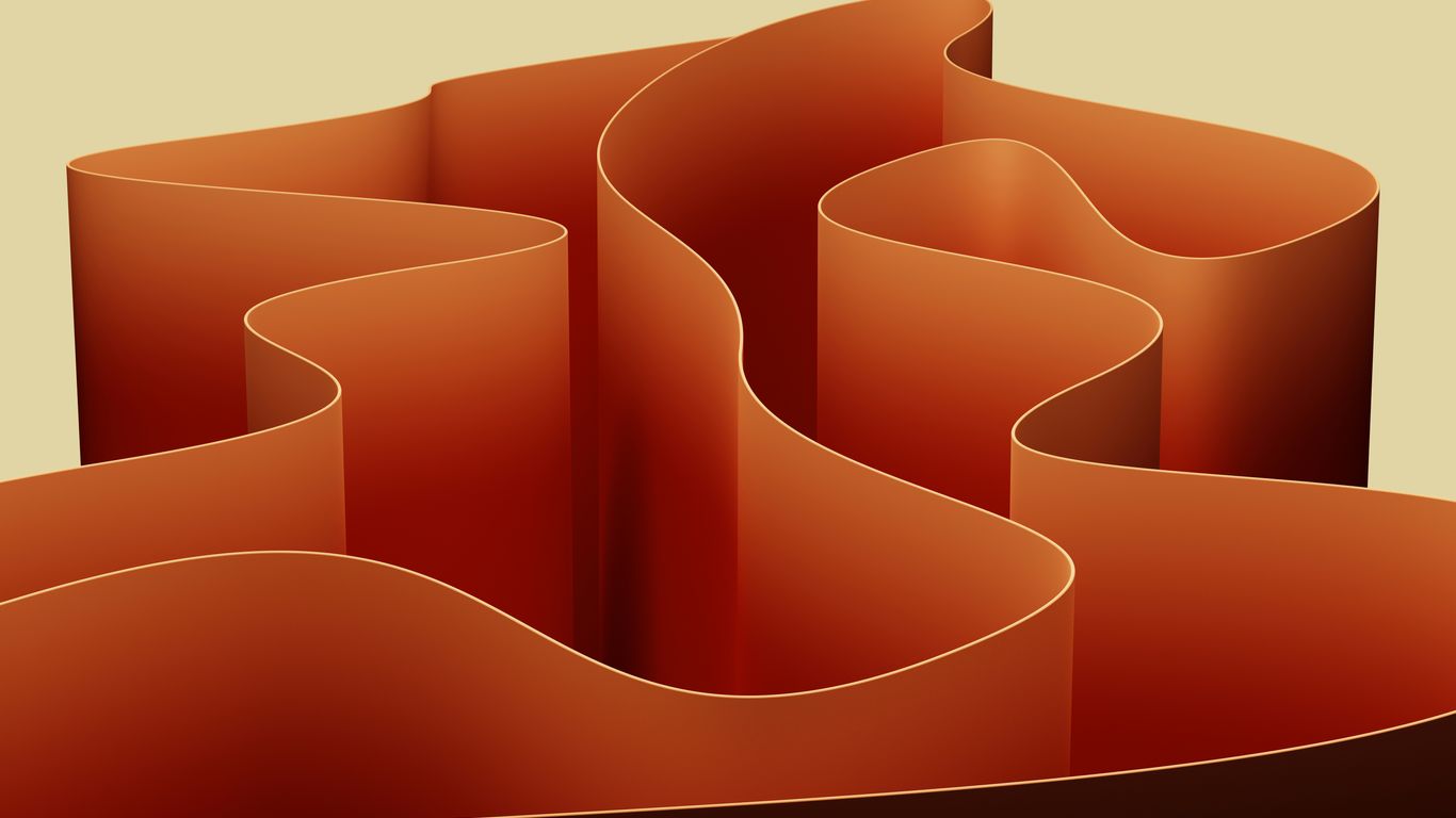 A stylized image of a desert like area