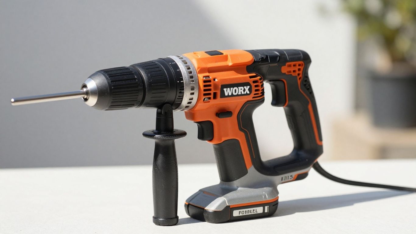 Worx power tool with savings imagery.
