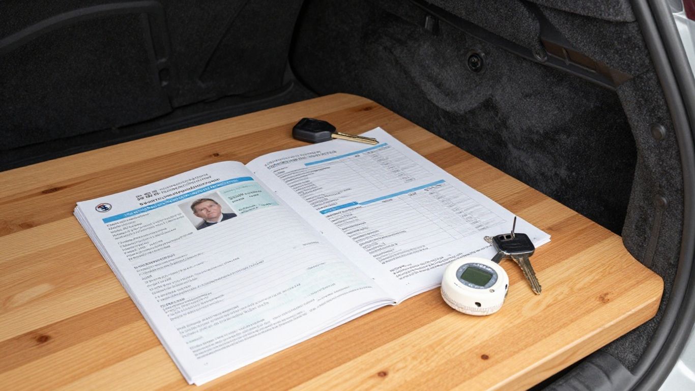 Fahrzeugdaten und gepflegte Wartungsunterlagen