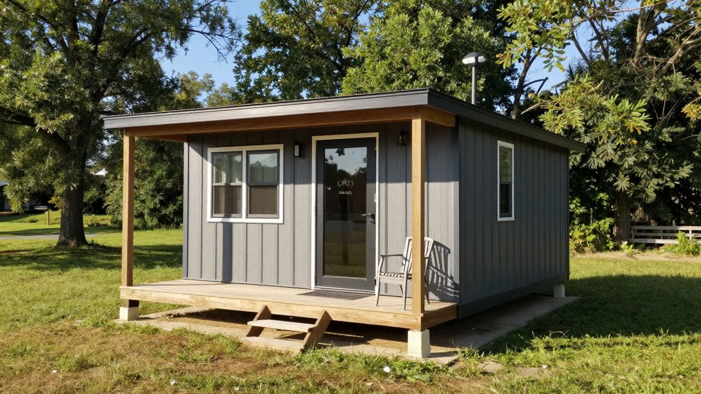 Missouri tiny home in a scenic landscape.