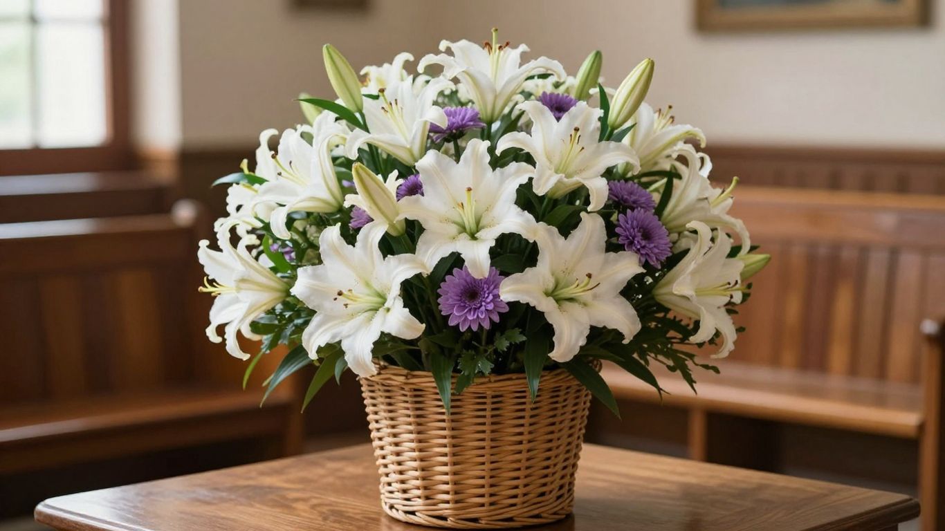 Meaningful floral memorial arrangements