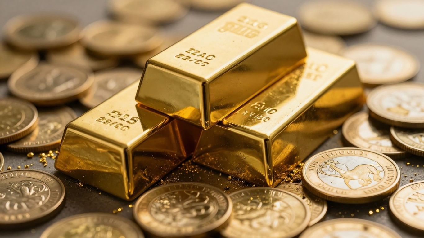 22K金条和金币