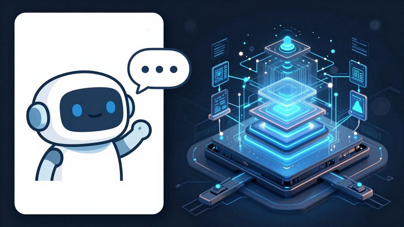 AI agent and chatbot comparison visual
