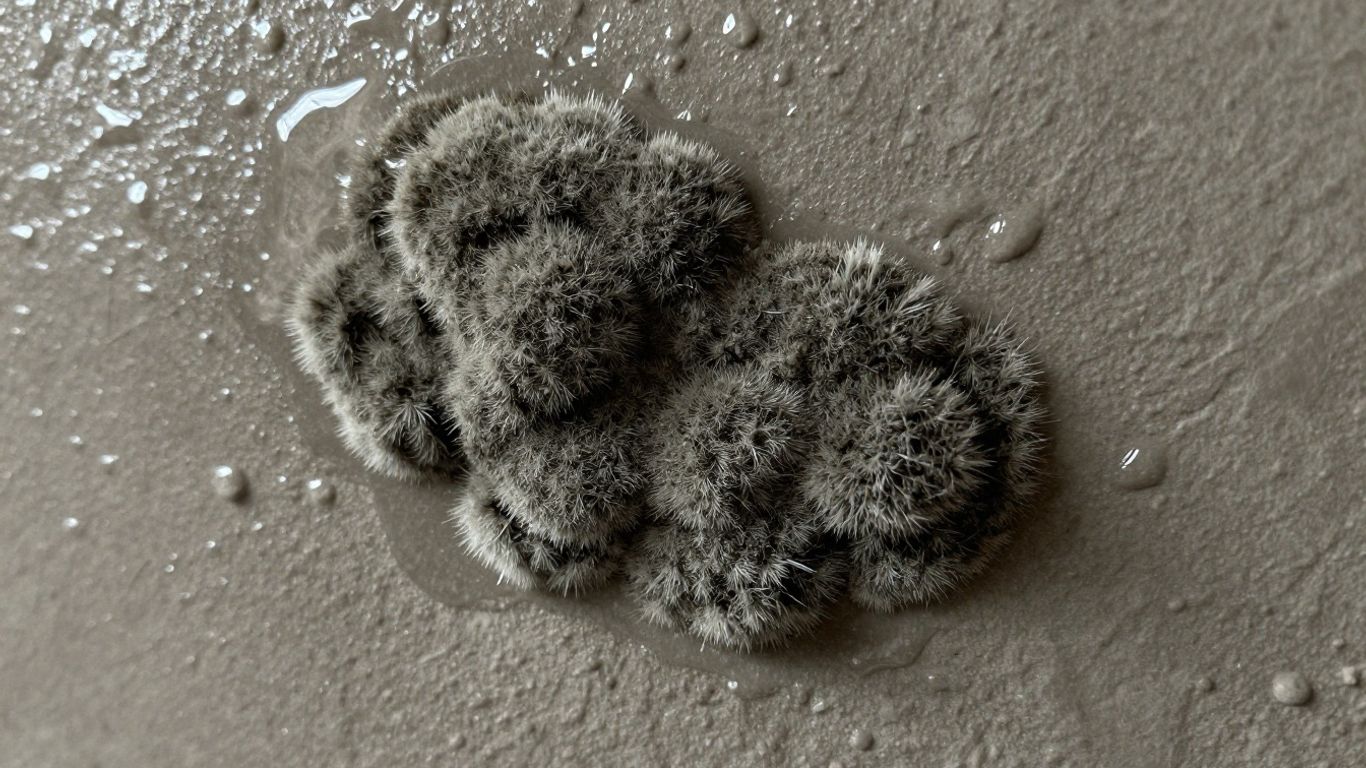 Mold growth on a damp wall