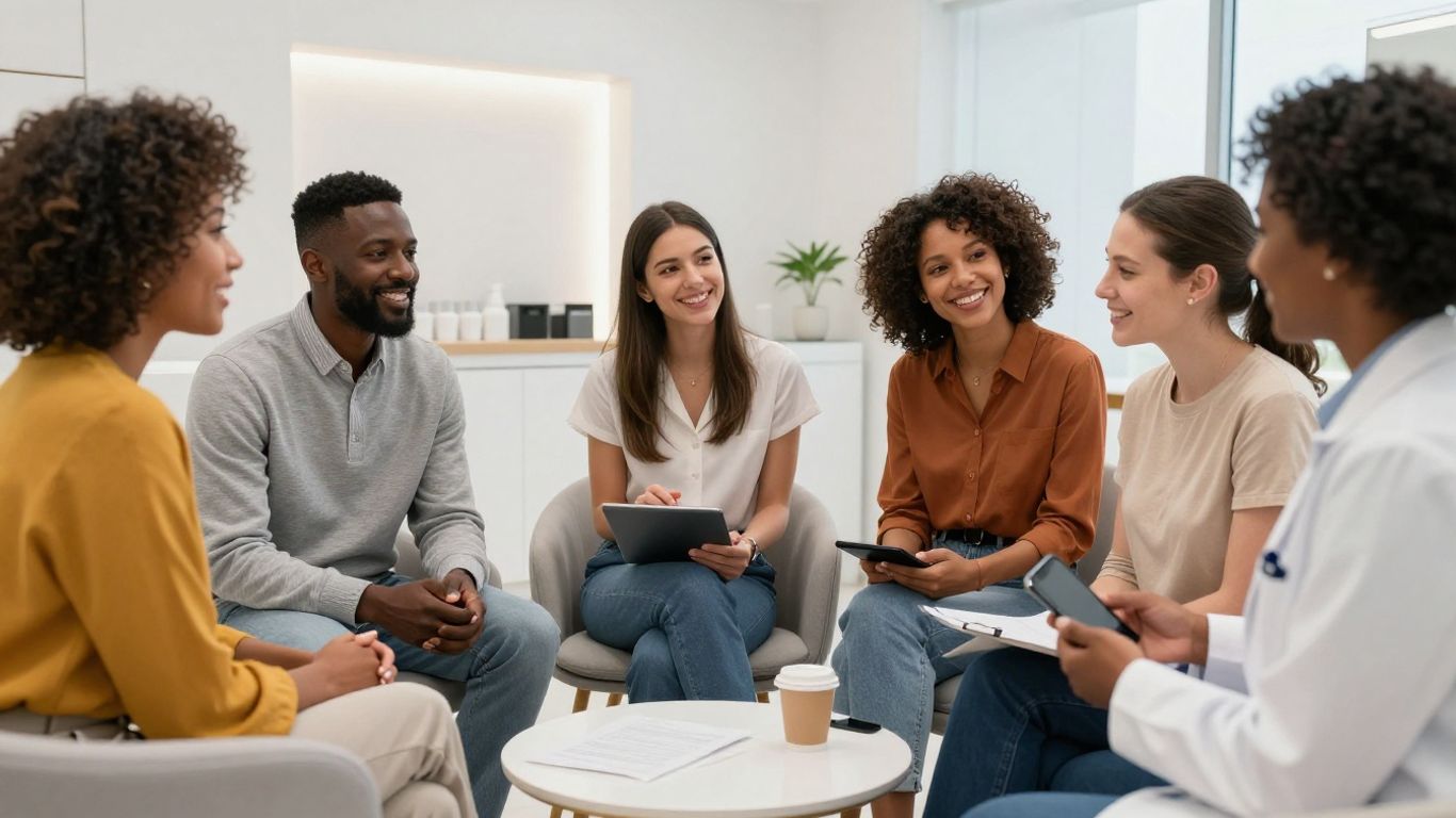 Medspa staff efficiently handling patient calls.