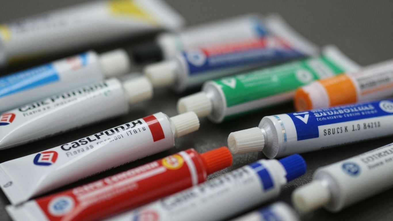 Industrial sealant tubes and cartridges.