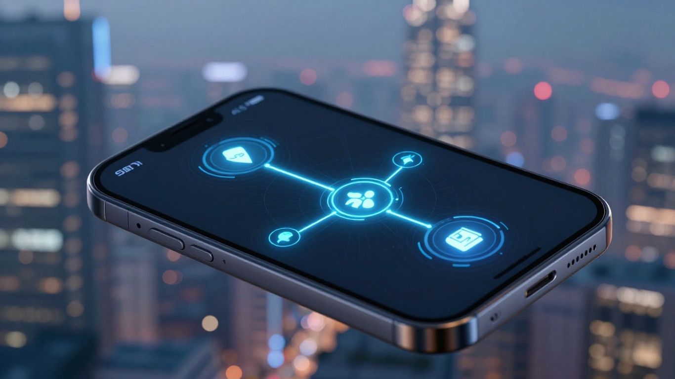 Digital wallet interface with connected assets.