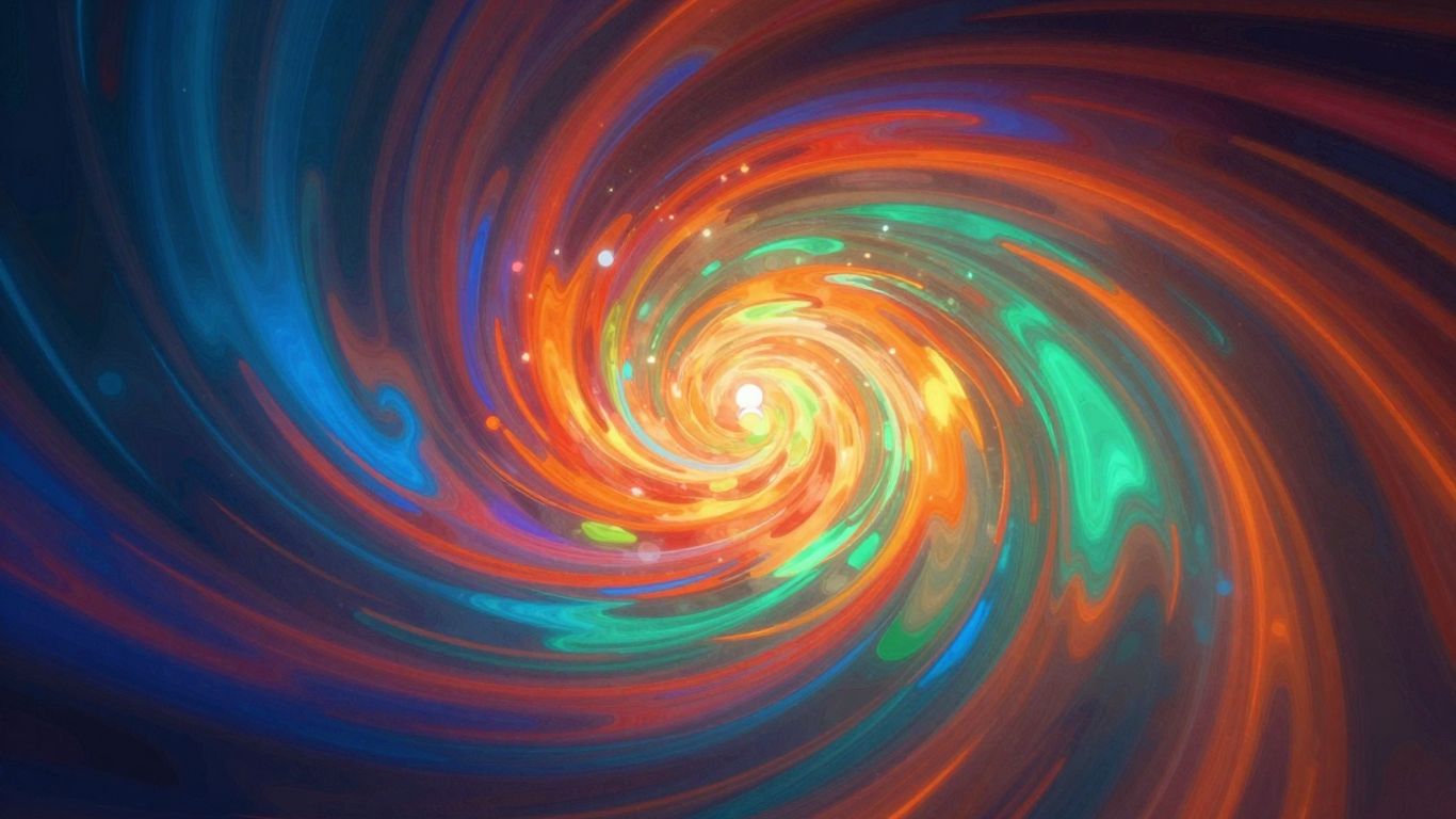 Abstract heatmap visualization of user interaction on a website.