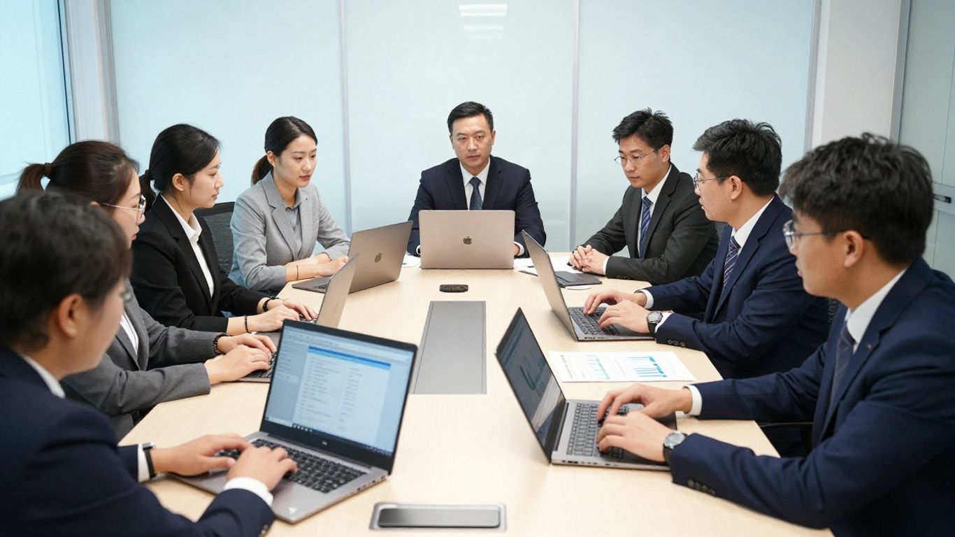 Bank audit team evaluating software options