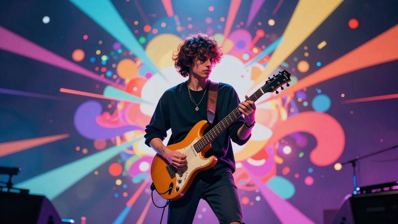 AI-generated music video visuals