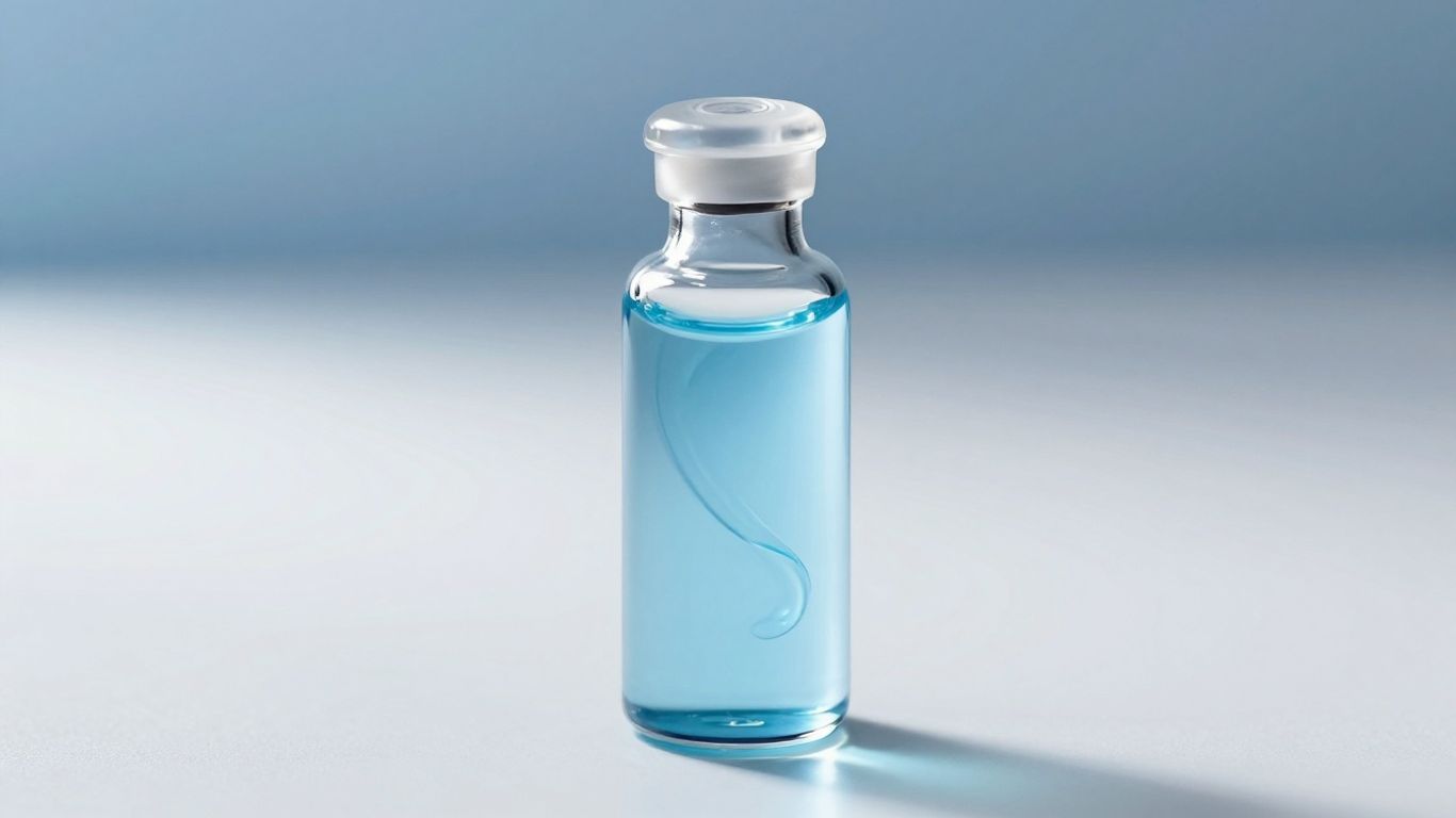 GHK-Cu serum in a glass vial