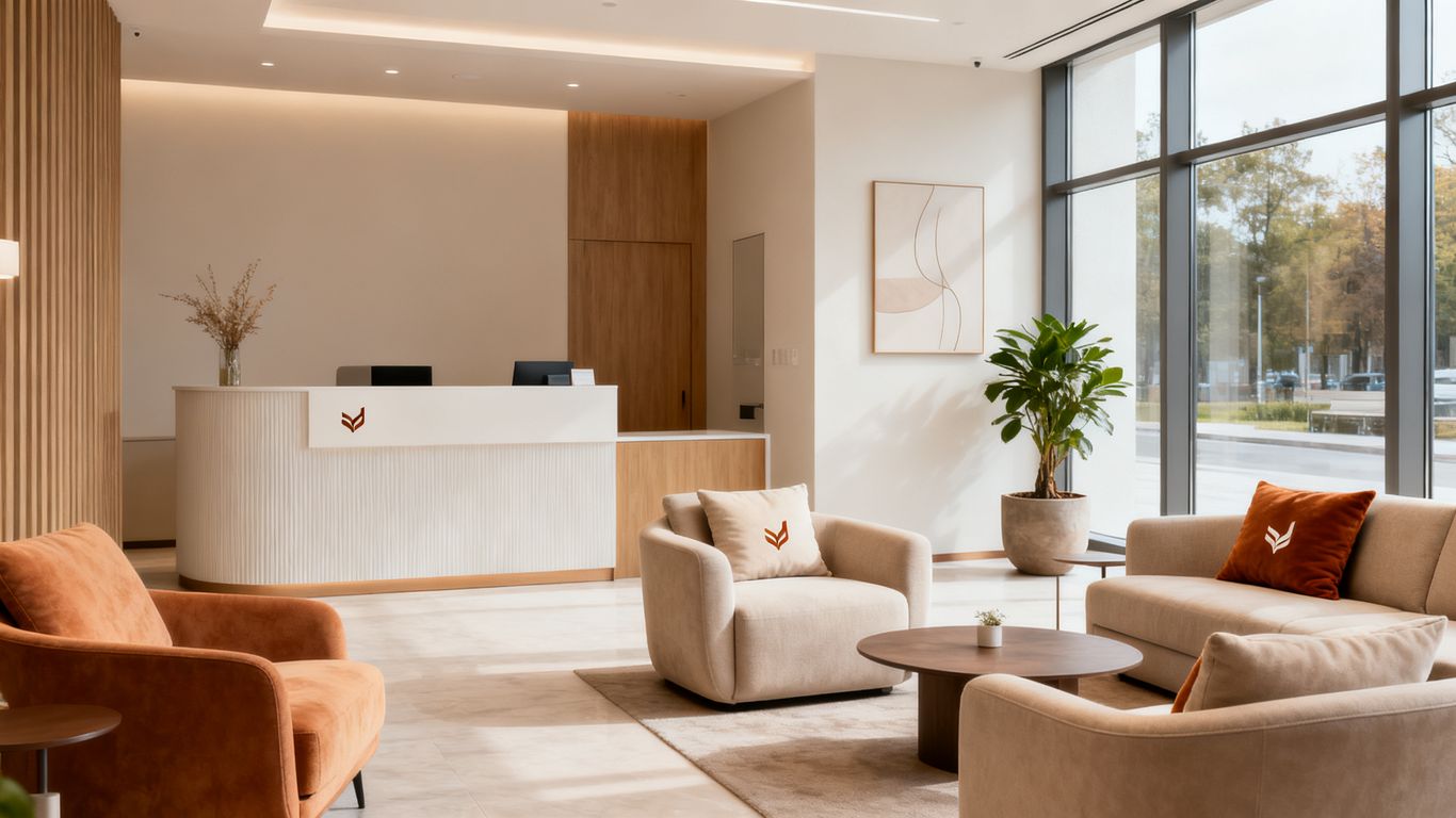 公司接待區佈局前後的數據變化