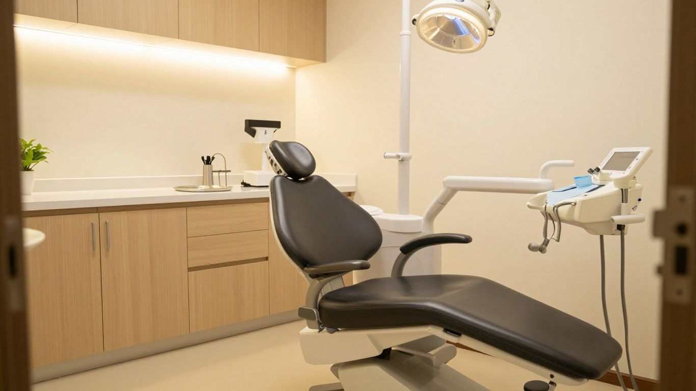 Professional cosmetic dental office consult