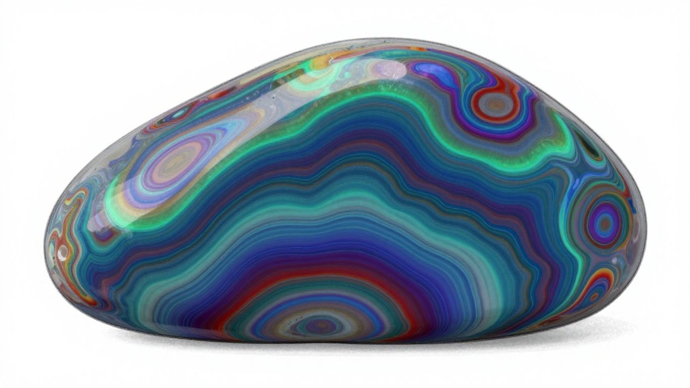 Sketch of a colorful onyx rainbow stone