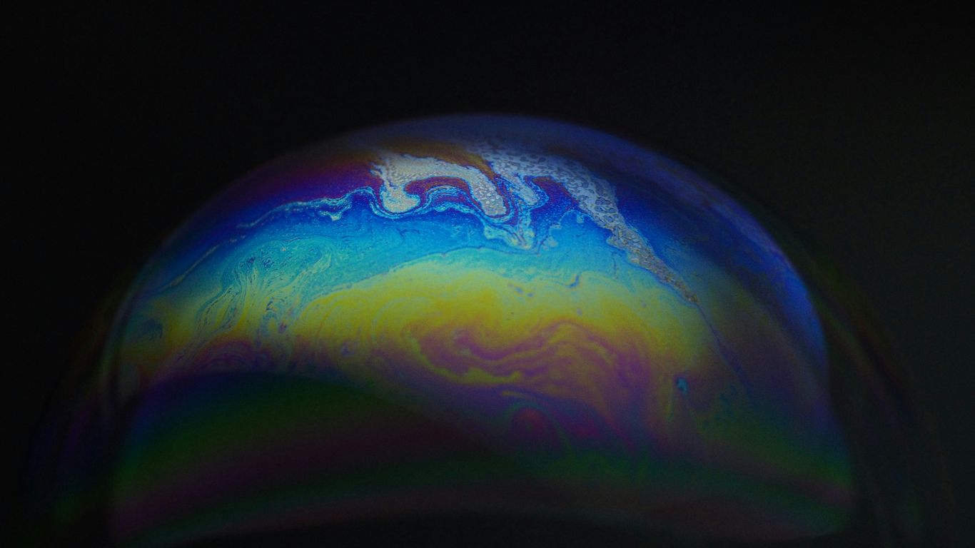 a colorful planet in space