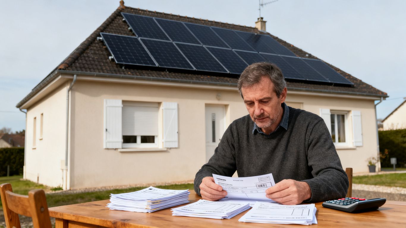 Dossier fiscal et installation photovoltaïque sur maison