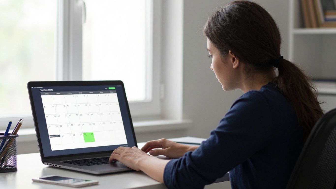 Travelers using an online flight calendar
