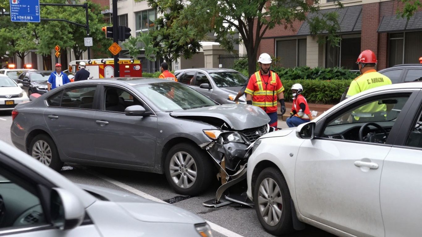 Atlanta car accident scene documentation