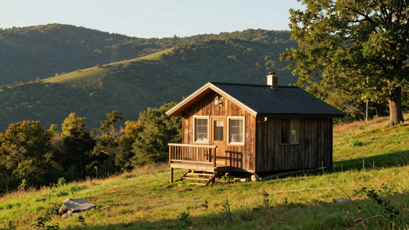 Tiny house in West Virginia landscape