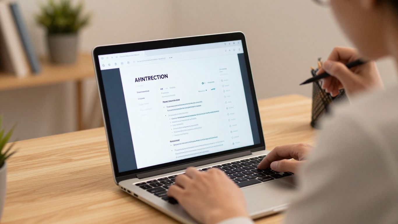 Professional reviewing international recruitment application documents