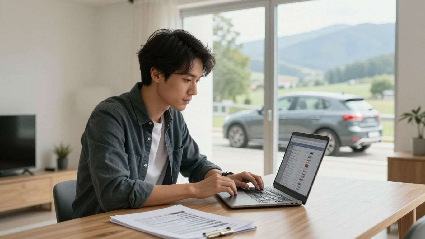 Fahrzeughalter vergleicht Autopreise online