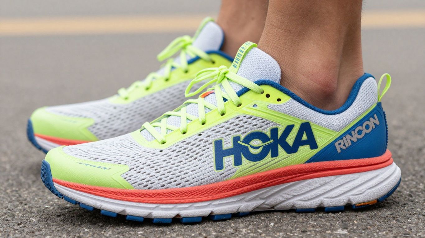 HOKA Rincon 5 running shoe upper detail