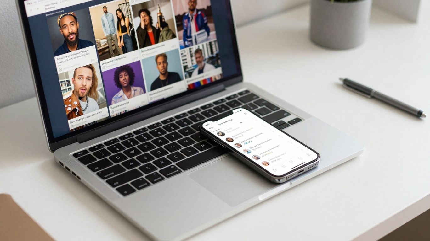 Shorby link-in-bio tool on laptop and phone.