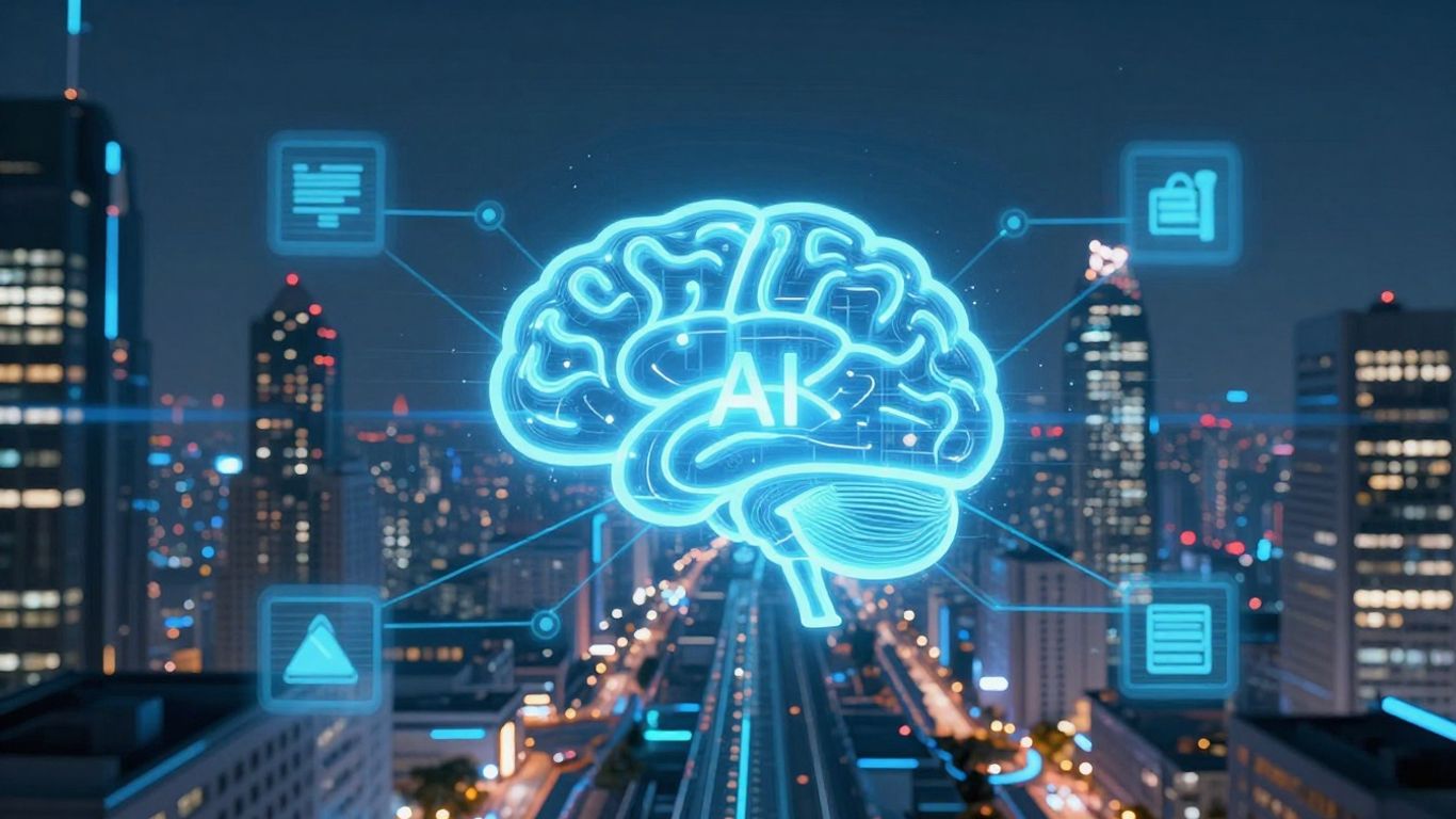 AI 인바운드 마케팅 자동화 개념 시각화