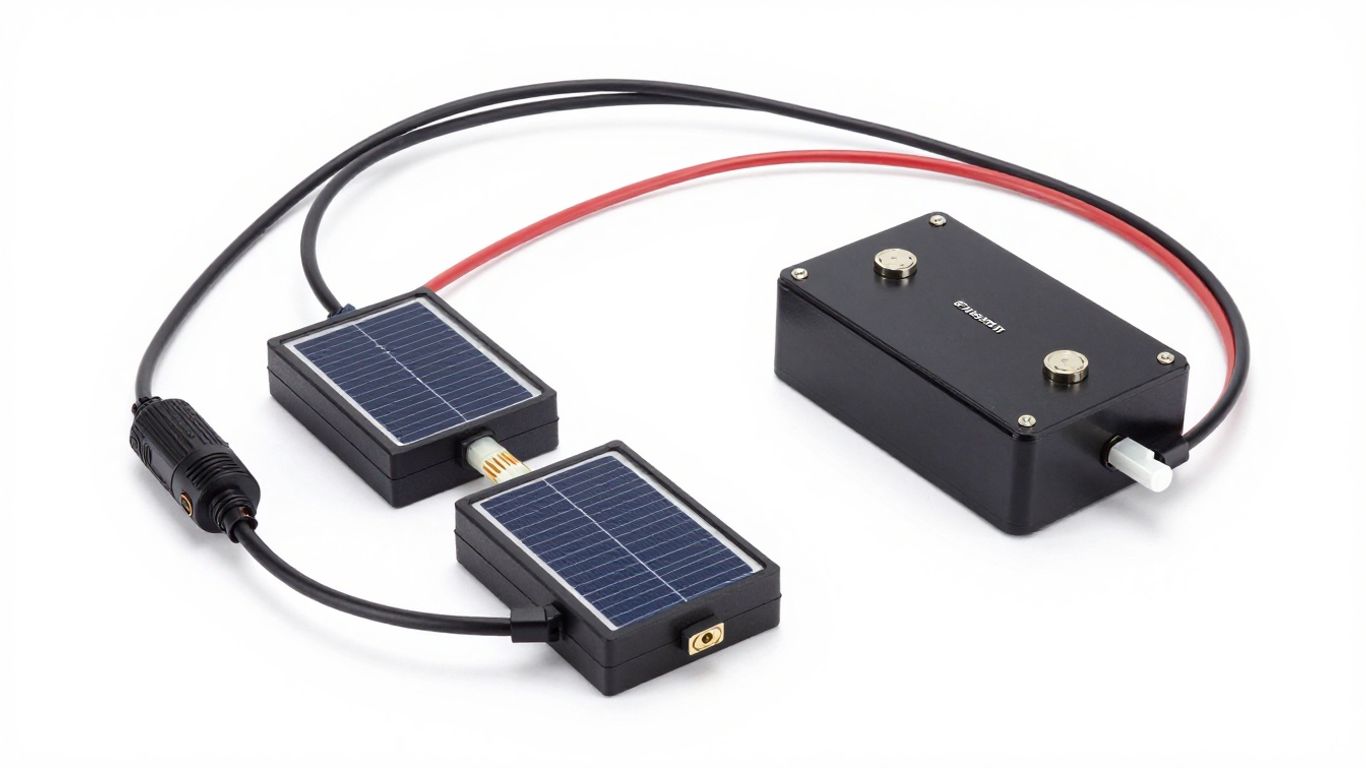 Schéma d'un panneau solaire avec batterie