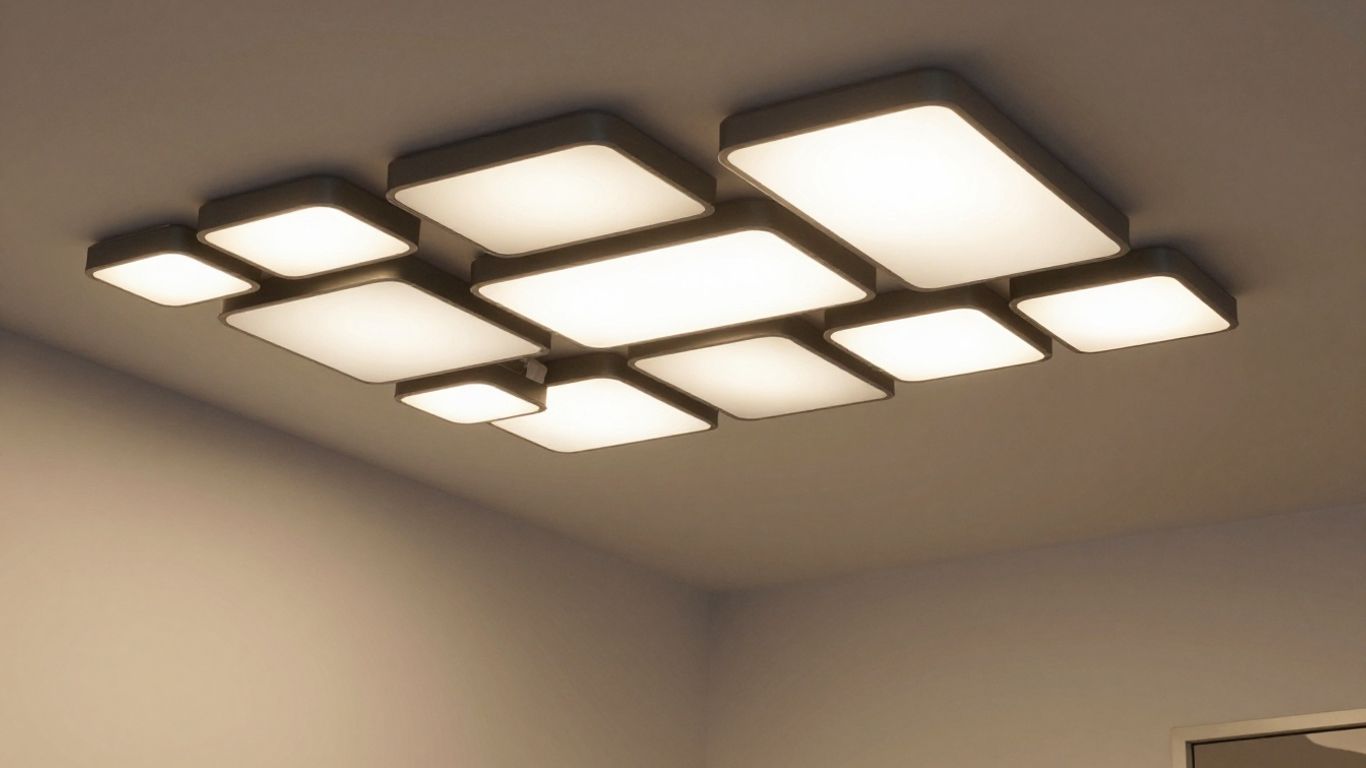 Backlit ceiling versus LED panels comparison.