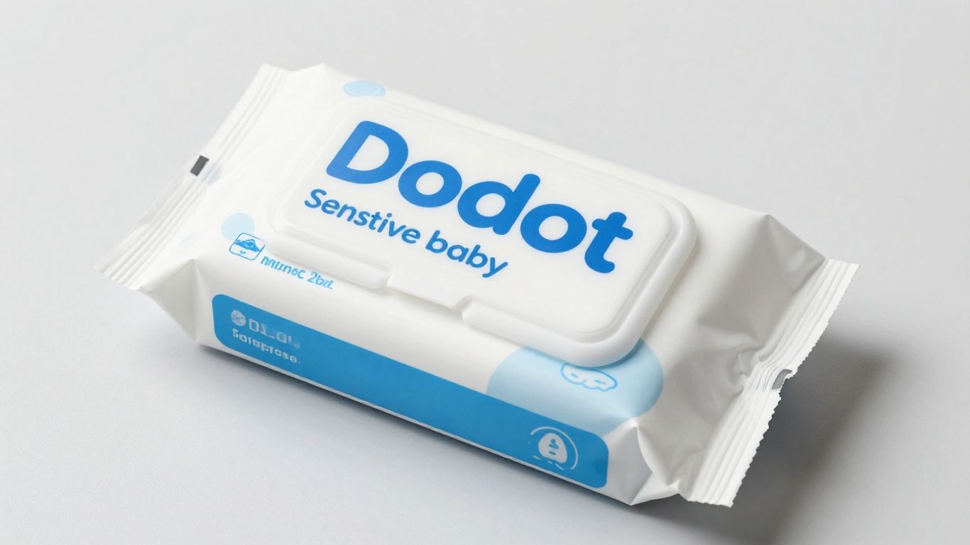 Paquete de toallitas Dodot Sensitive para bebés.