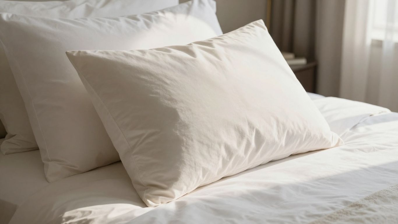 Beckham Hotel Collection pillow on a bed.