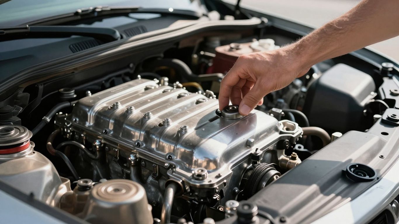 ADAC Pannenstatistik: Auto-Motorraum mit Mechanikerhänden