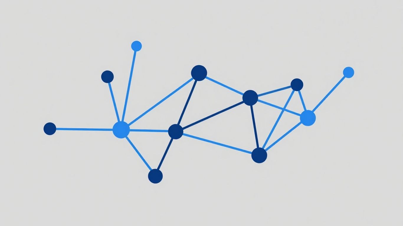 Technical illustration of network nodes and connections.