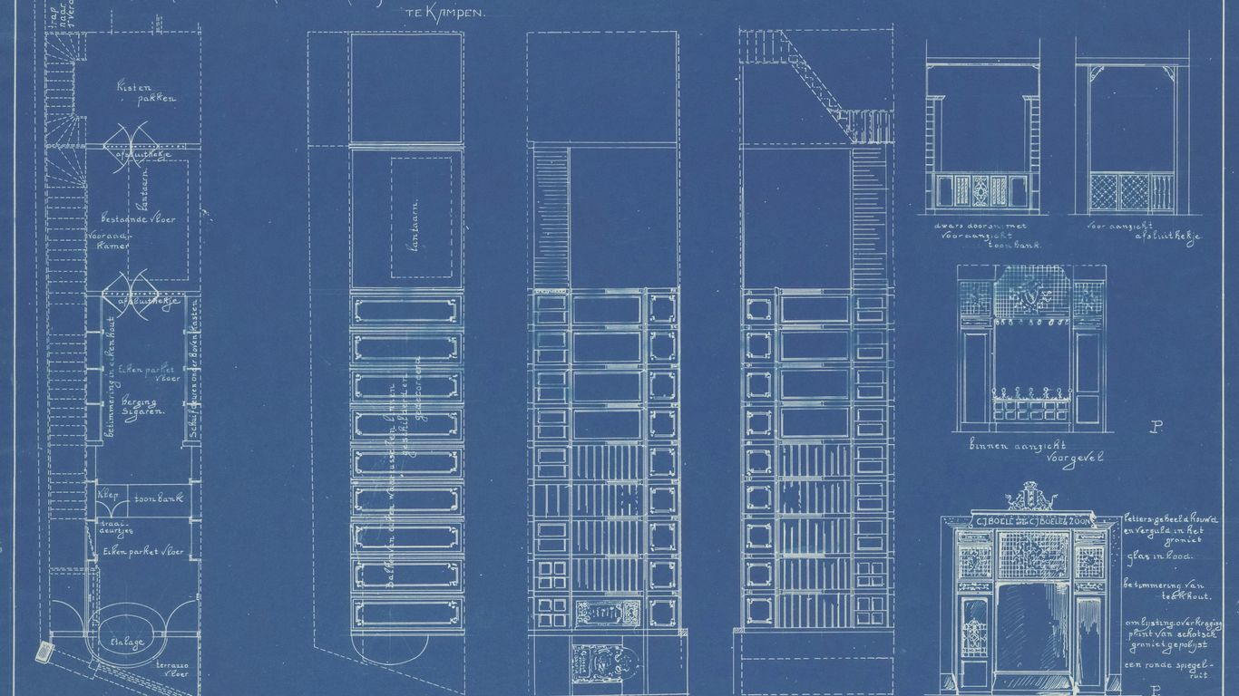 A blueprint of a building with a bunch of windows
