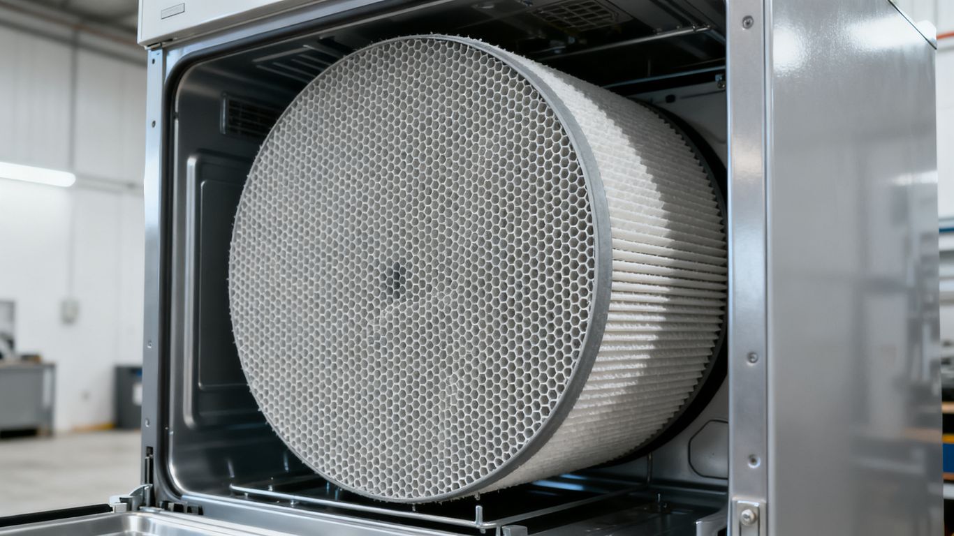 The interior wheel of a desiccant unit