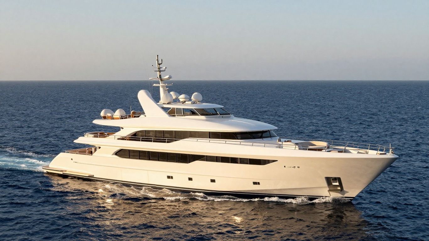 Lady S superyacht cruising on the ocean