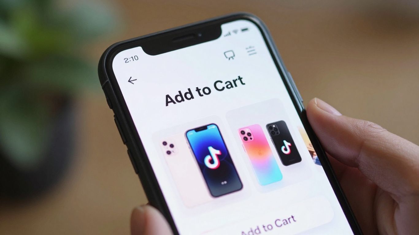 TikTok Shop interface on a smartphone screen.