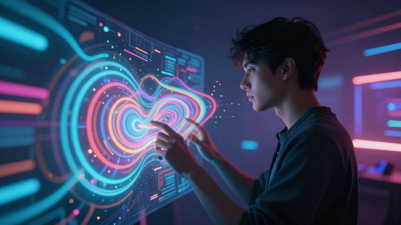 AI music video creation interface