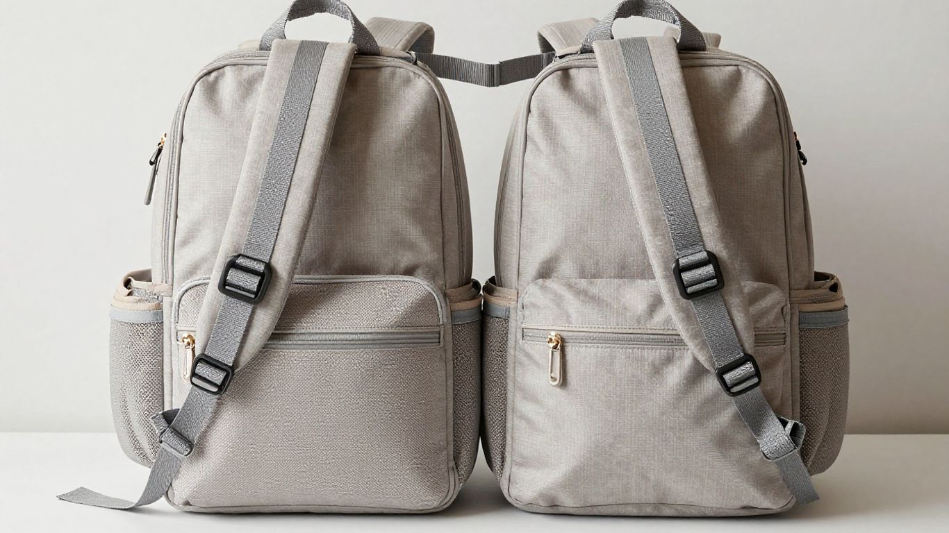 Extra large diaper bag backpack for twins, practical travel solution.