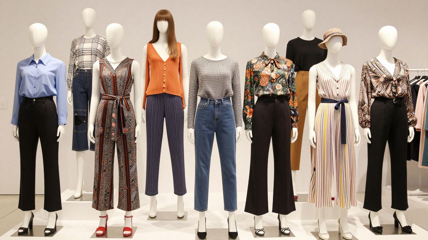 Stylish 1State clothing collection on models.