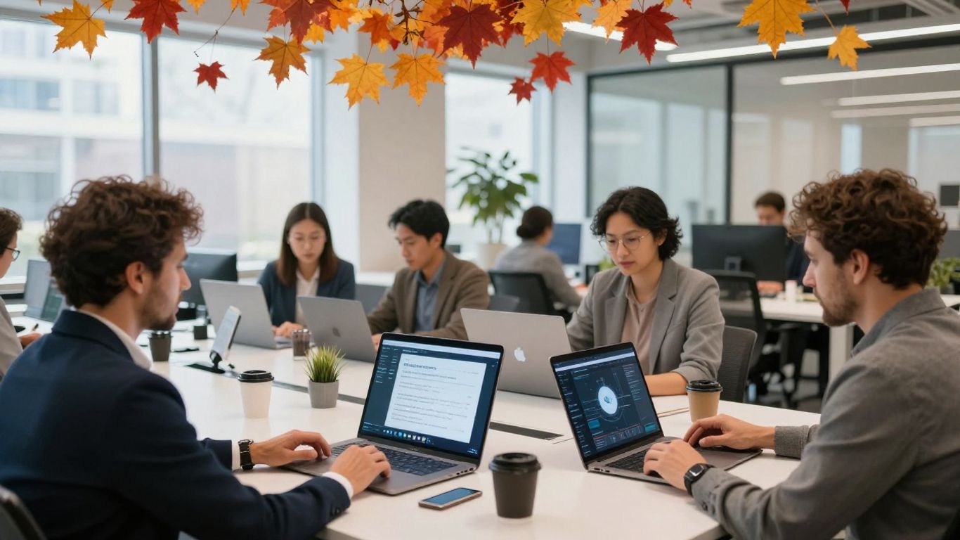 Canadian business professionals using AI for growth.