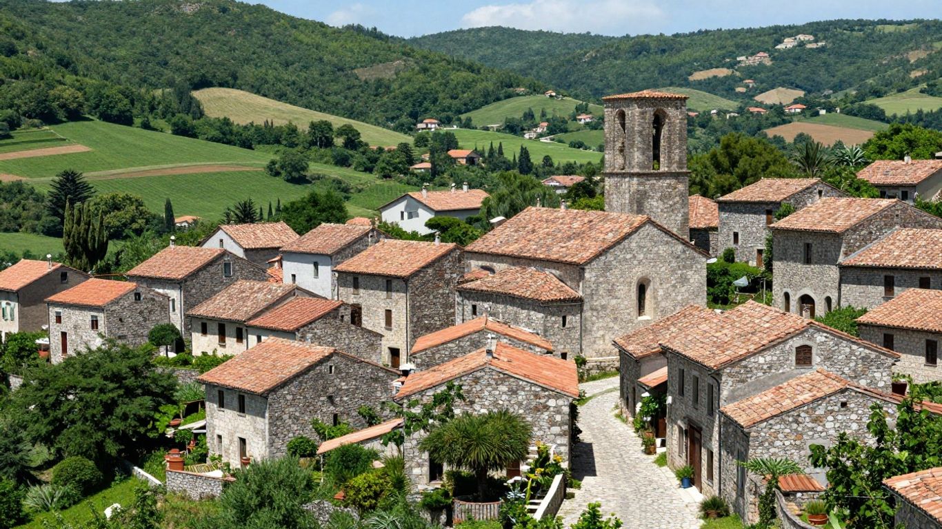 Medieval French village in Périgord Noir, France.