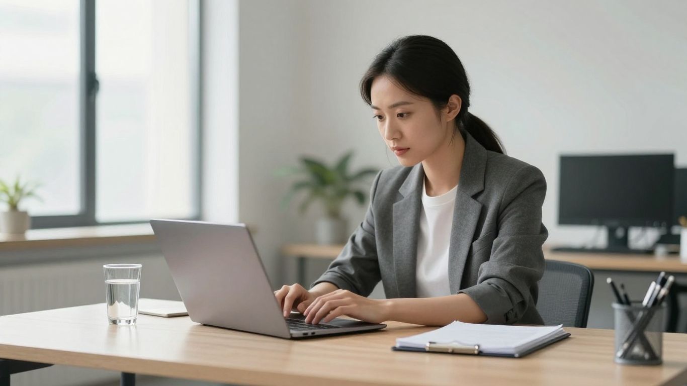 Professional workspace for modern business operations