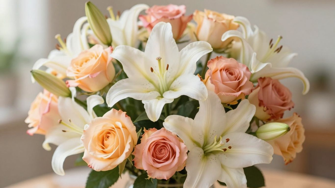 Beautiful floral arrangement delivered in Hobsons Bay.