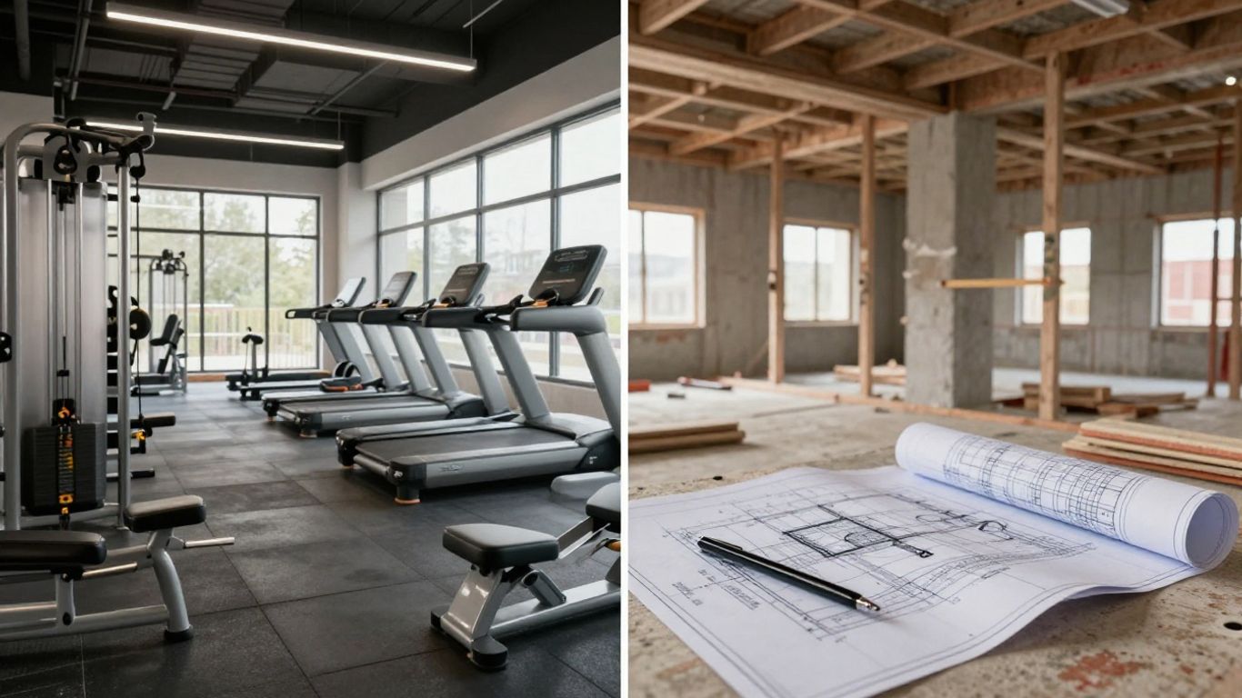 Gym extension construction and dispute resolution.