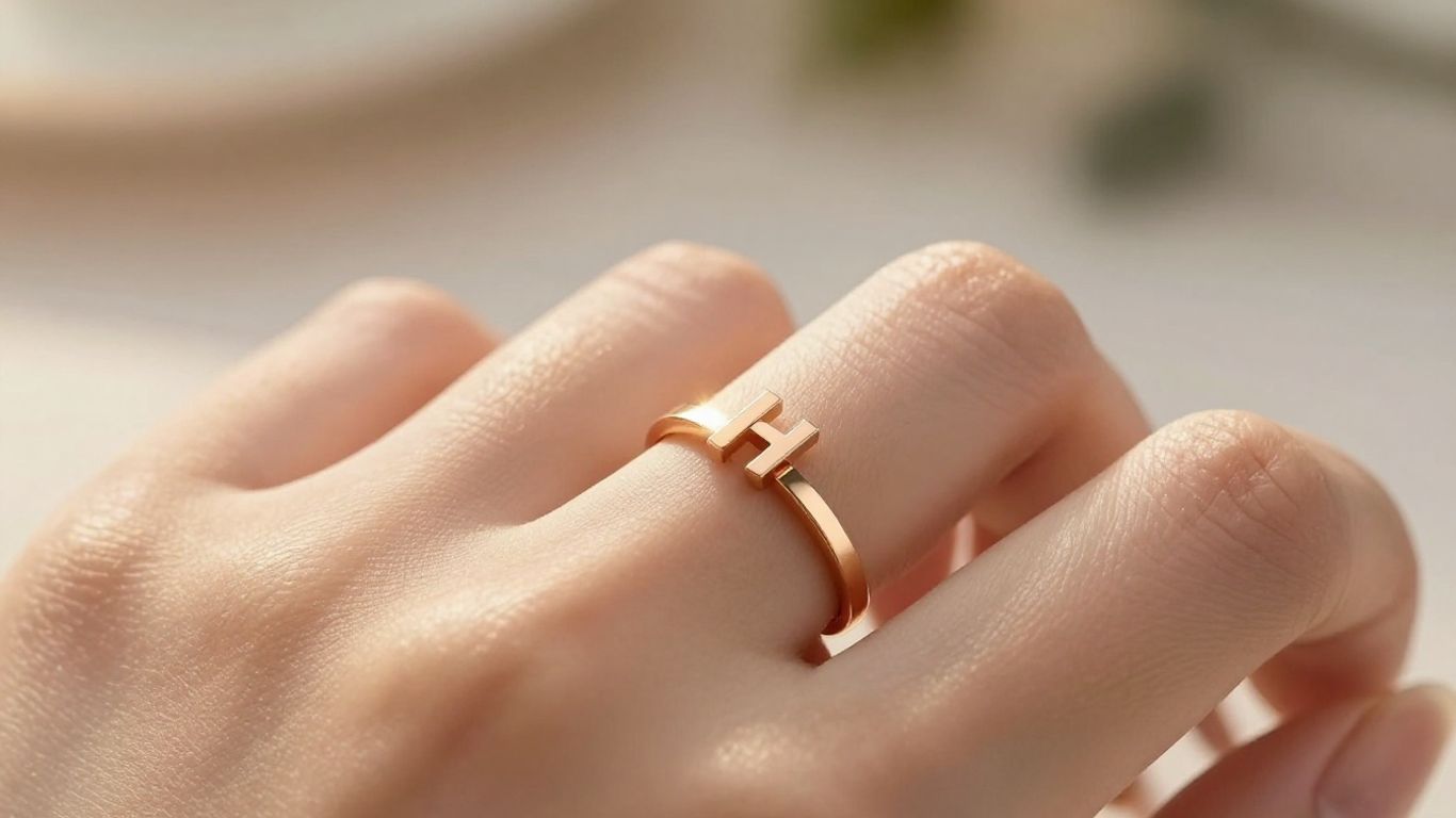 Personalized gold jewelry pieces