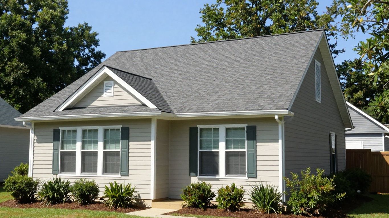 Dacula Georgia house with repaired roof
